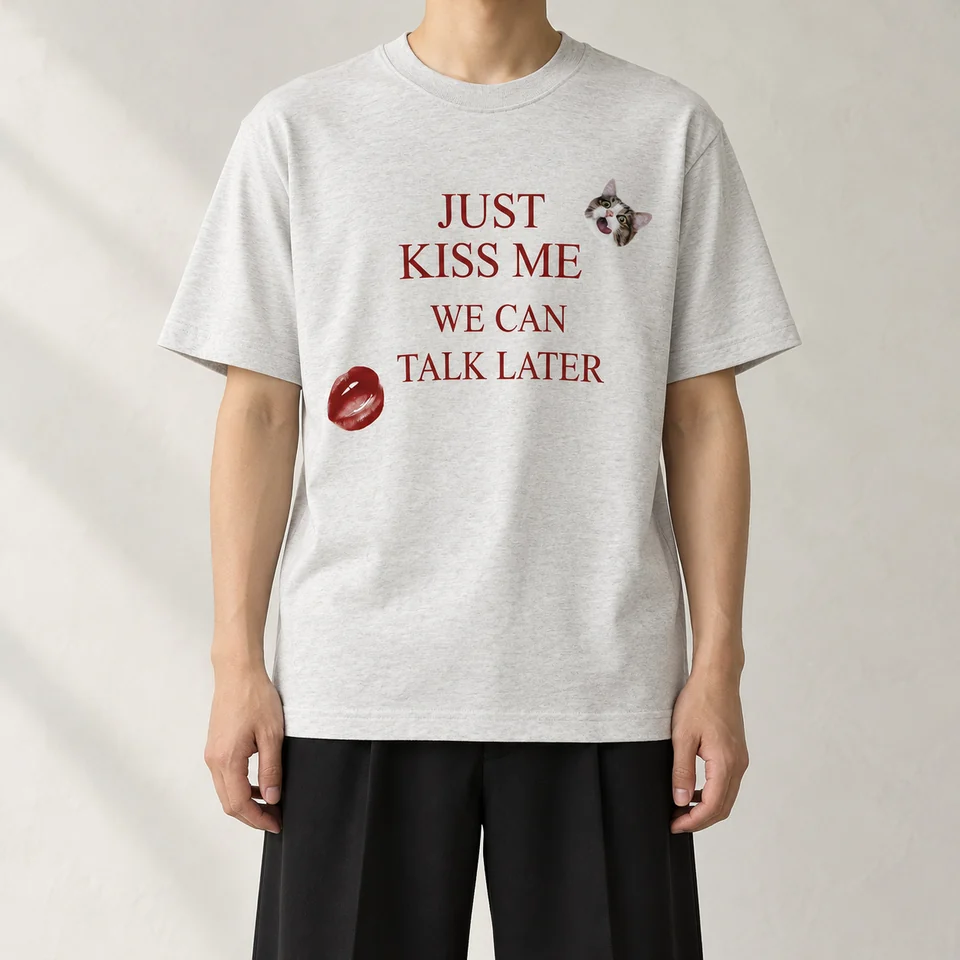 Just Kiss Me Graphic T-Shirt