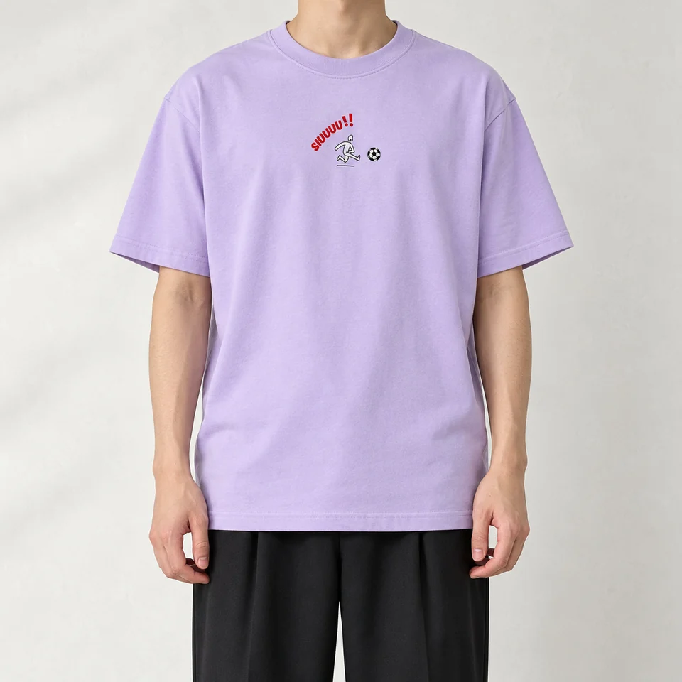 Lavender Boston Football T-Shirt