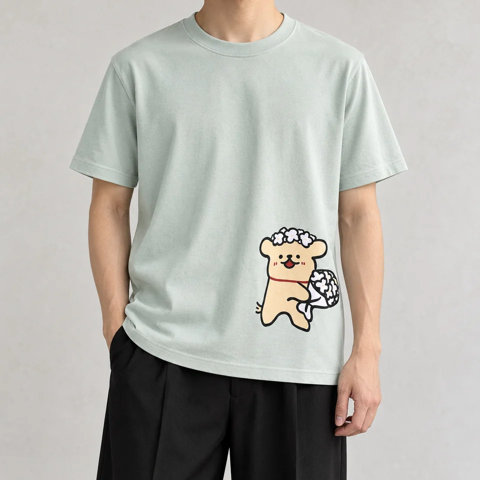 Playful Character Mint T-Shirt