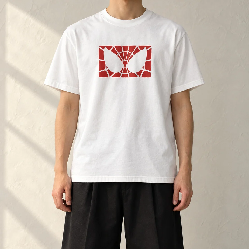 Red Web Graphic T-Shirt